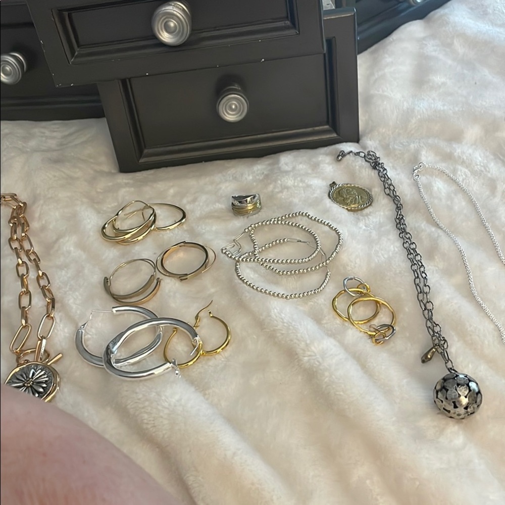 Elegant Mixed Metal Jewelry Set entire lot